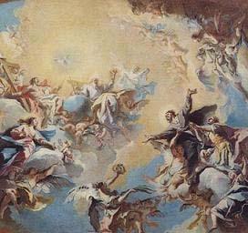 Carlo Innocenzo Carlone The Glorification of St Felix and St Adauctus. China oil painting art